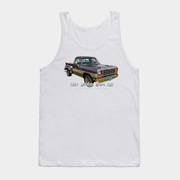 1981 Dodge Ram 150 Custom Stepside Pickup Truck Tank Top by Gestalt Imagery